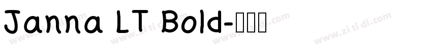 Janna LT Bold字体转换